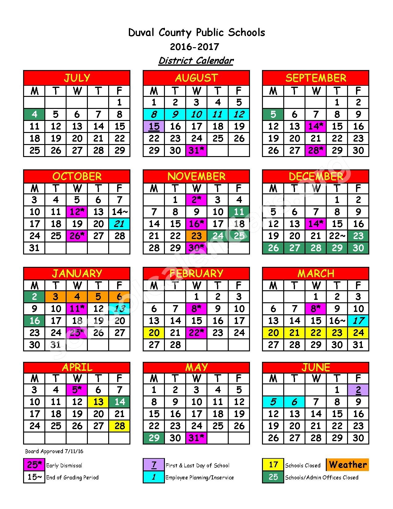 Duval County Schools Calendar Qualads