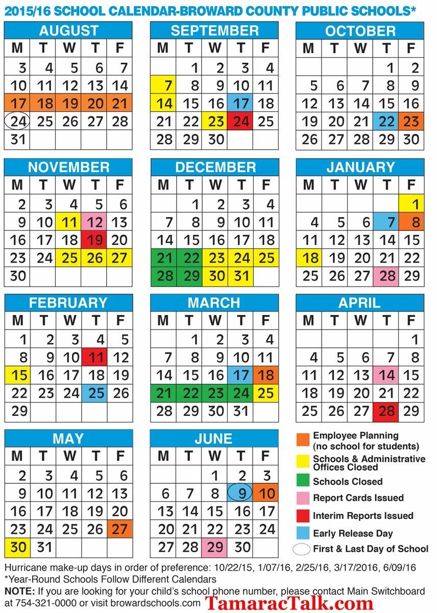 Broward School Calendar 2019 Qualads