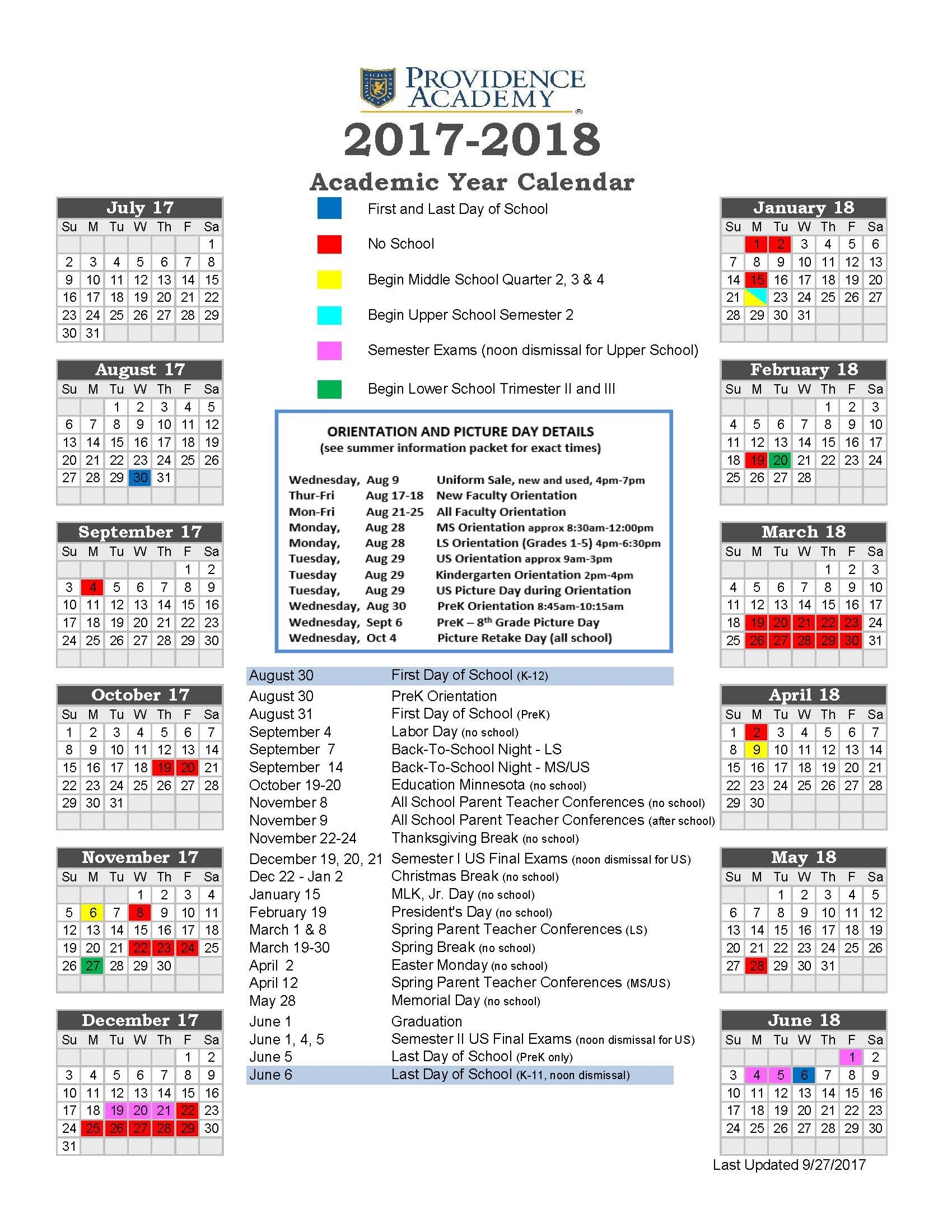 university of delaware academic calendar