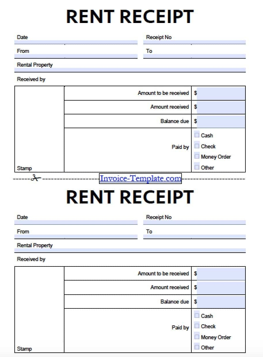 Lease Payment Receipt Template