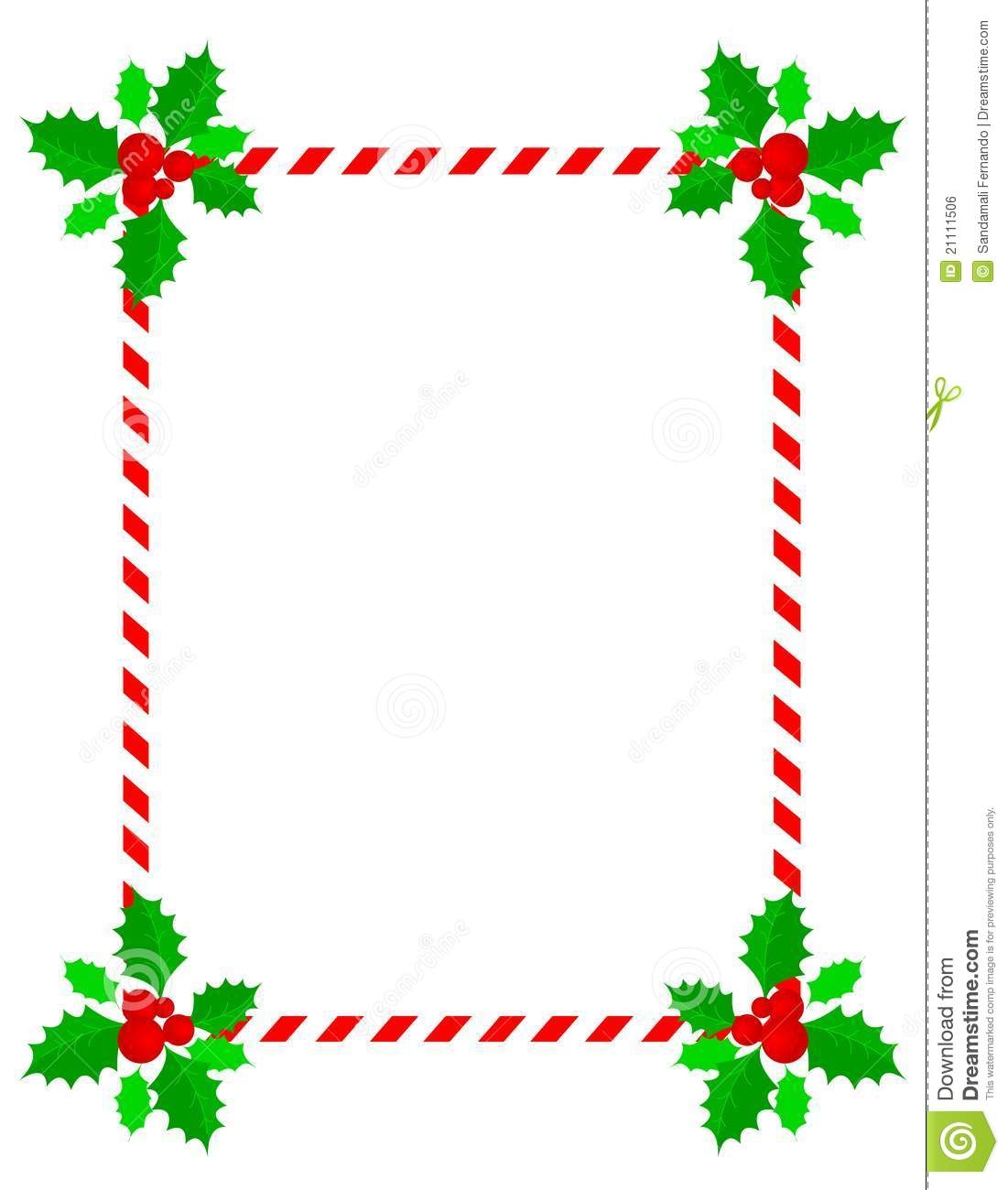 Christmas Holly Border Free Templates Wosing Template Design