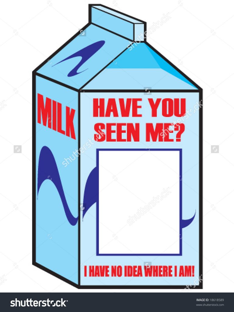 Milk Carton Missing Person Template Group With 61 Items Qualads