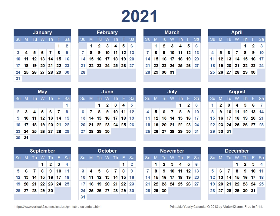 2021 Calendar Large Print Qualads