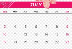 2022 July Calendar png