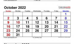 August to October 2022 Calendar Template