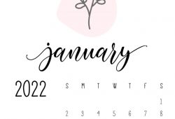 Calendar 2022 January Month