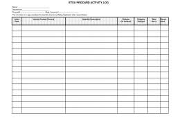 Monthly Bill Log Template