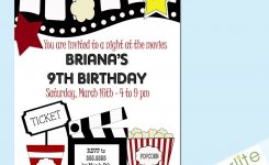 Free Printable Kids Birthday Party Invitations Random Movie