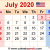 June 2020 Calendar Events