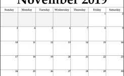 November 2019 Printable Calendar Printable Weekly Calendar