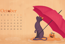 October 2022 Calendar Wallpaper
