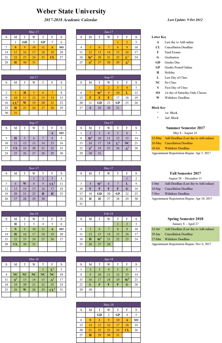Slcc Academic Calendar