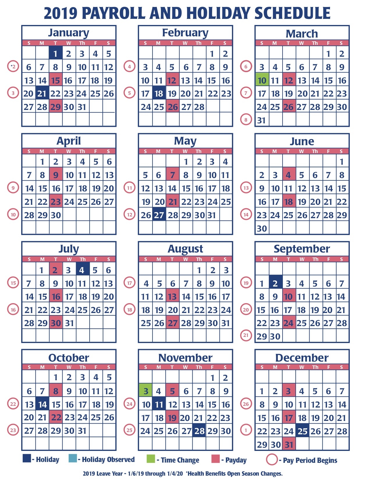 Federal Pay Period Calendar 2019 | Qualads