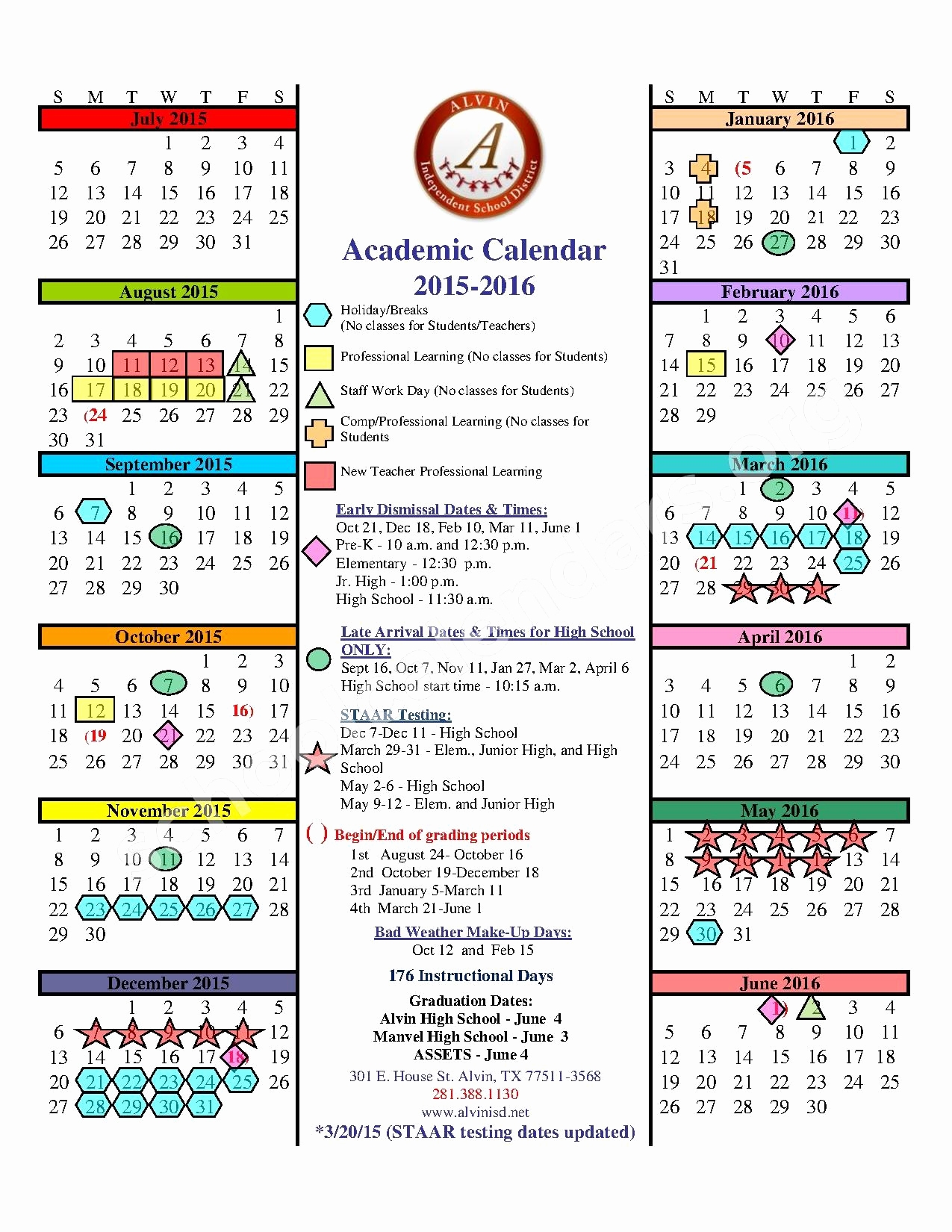 Alvin Isd Calendar