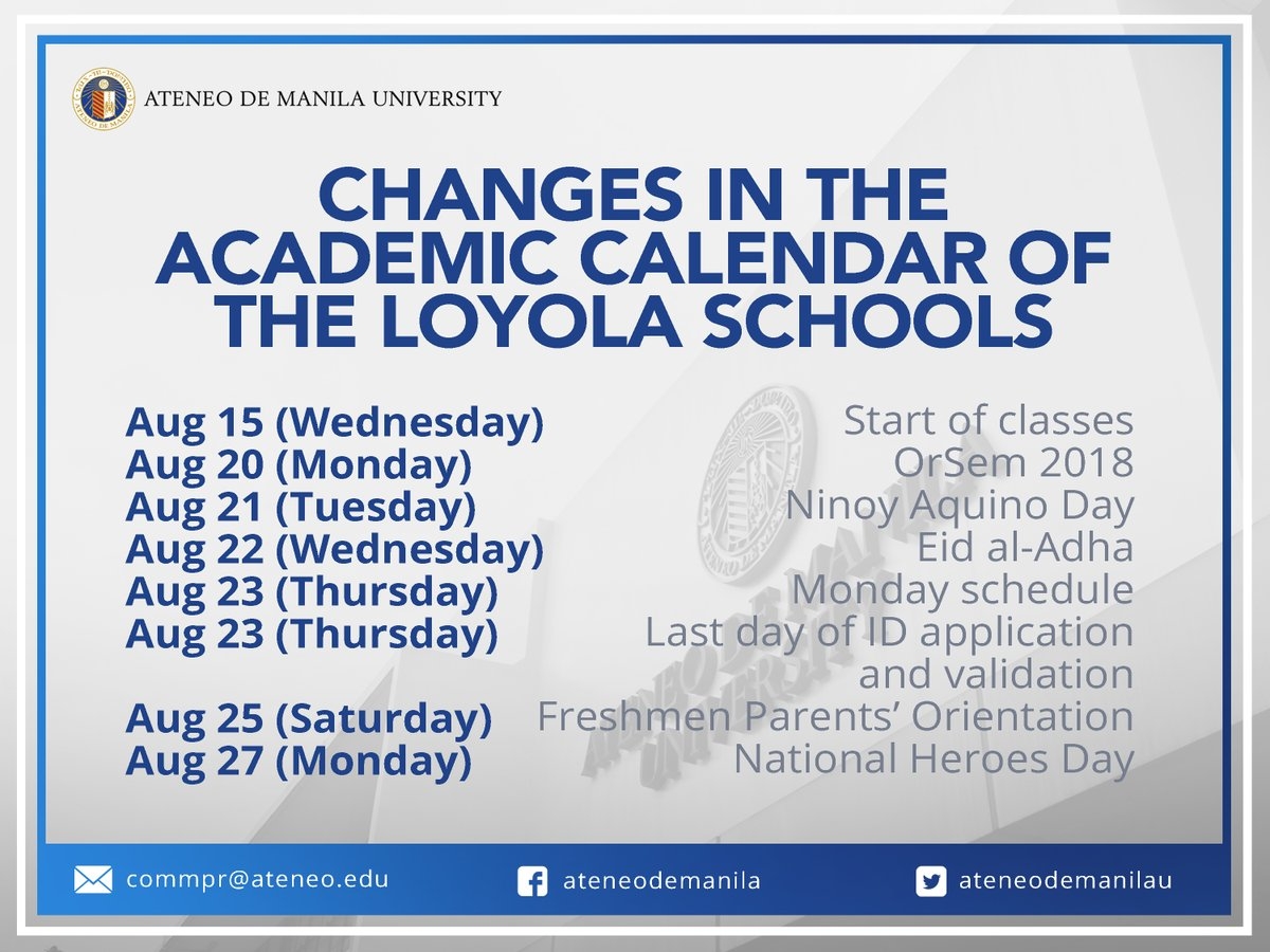 Loyola Academic Calendar Qualads