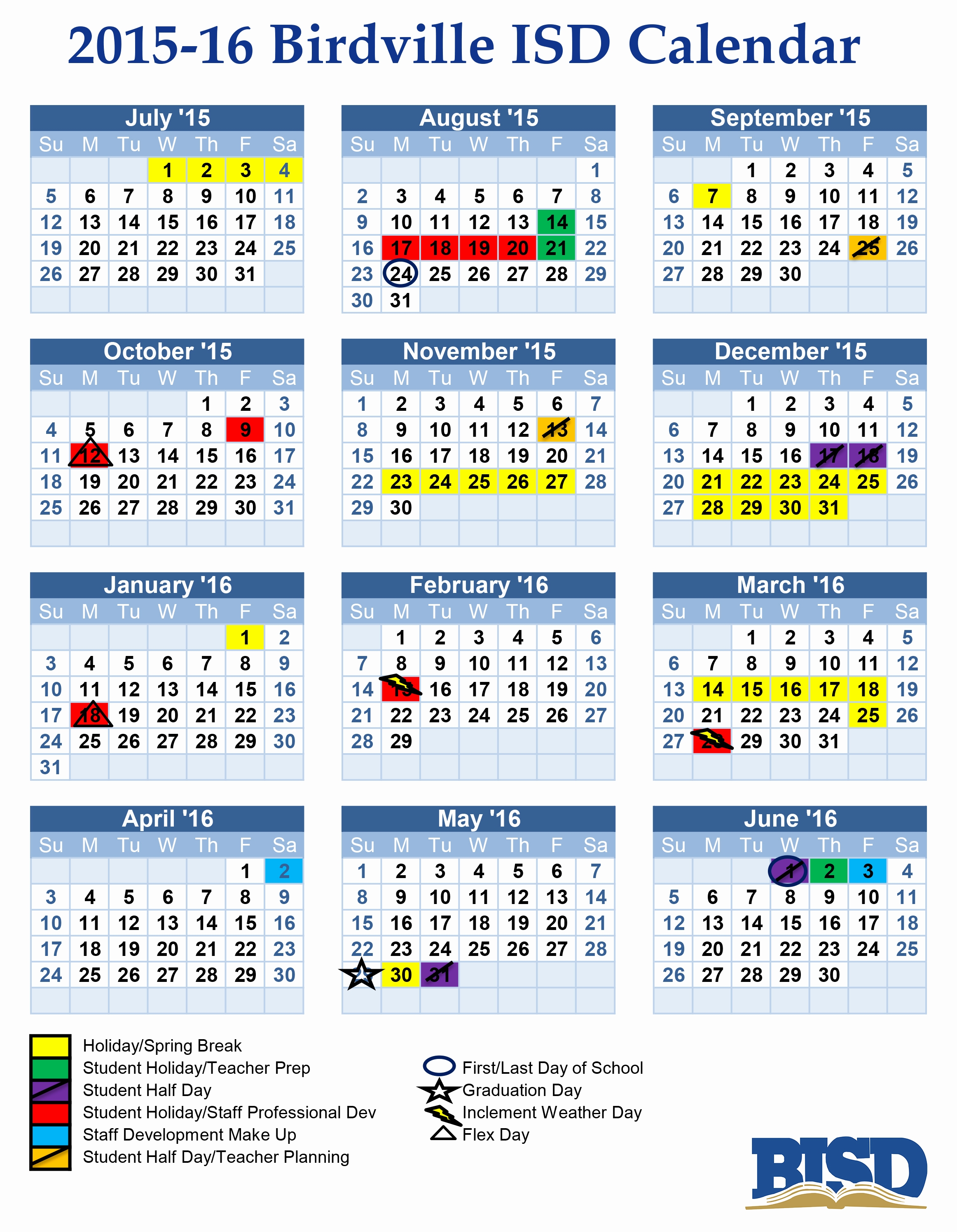 Birdville Isd Calendar.