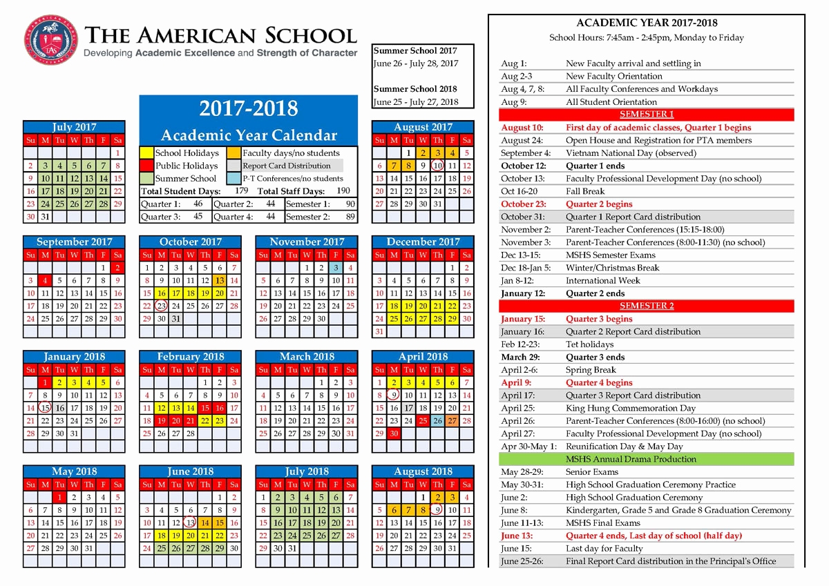 City Tech Academic Calendar Spring 2018 School Calendar Calendar