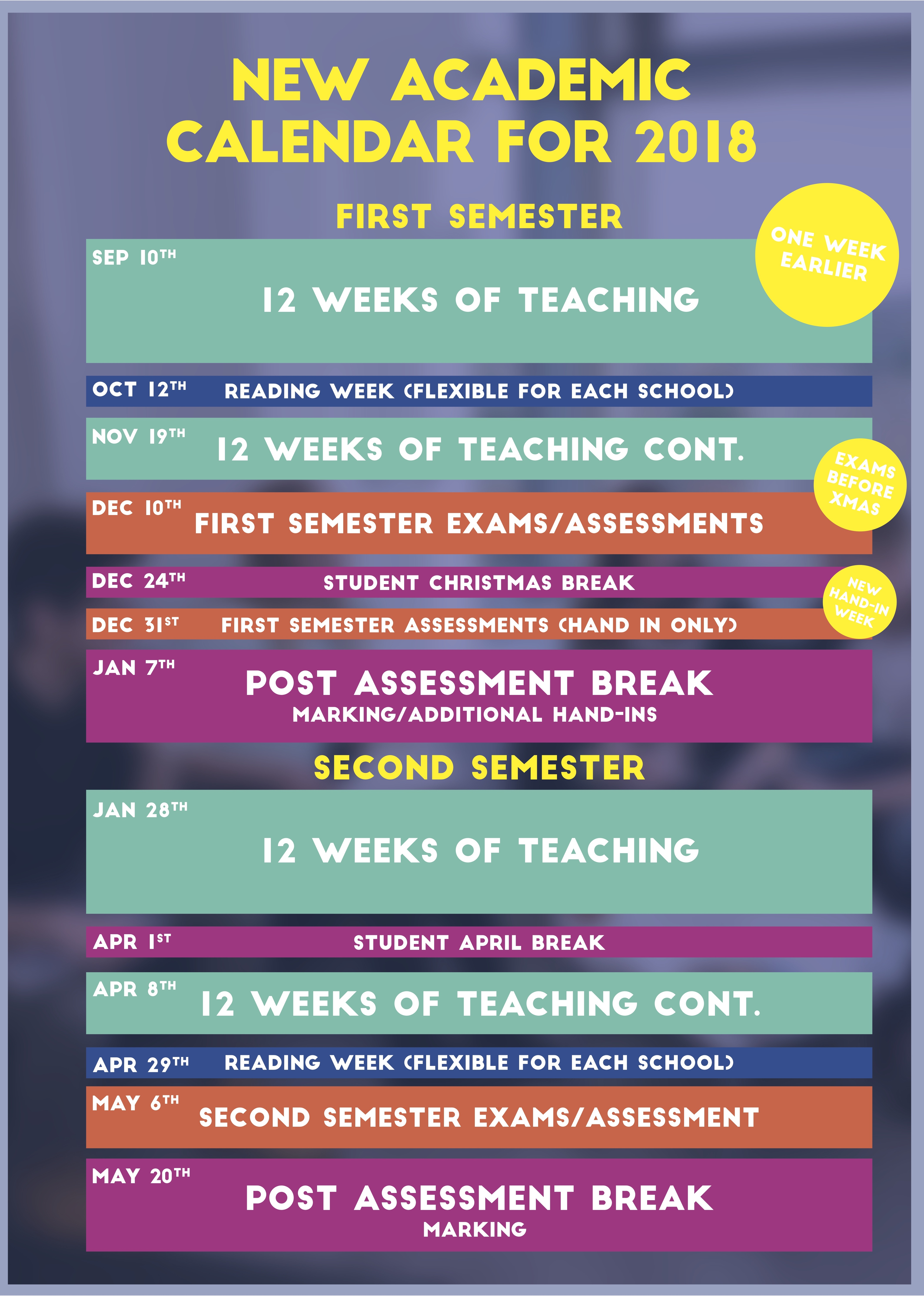 New School Academic Calendar Qualads