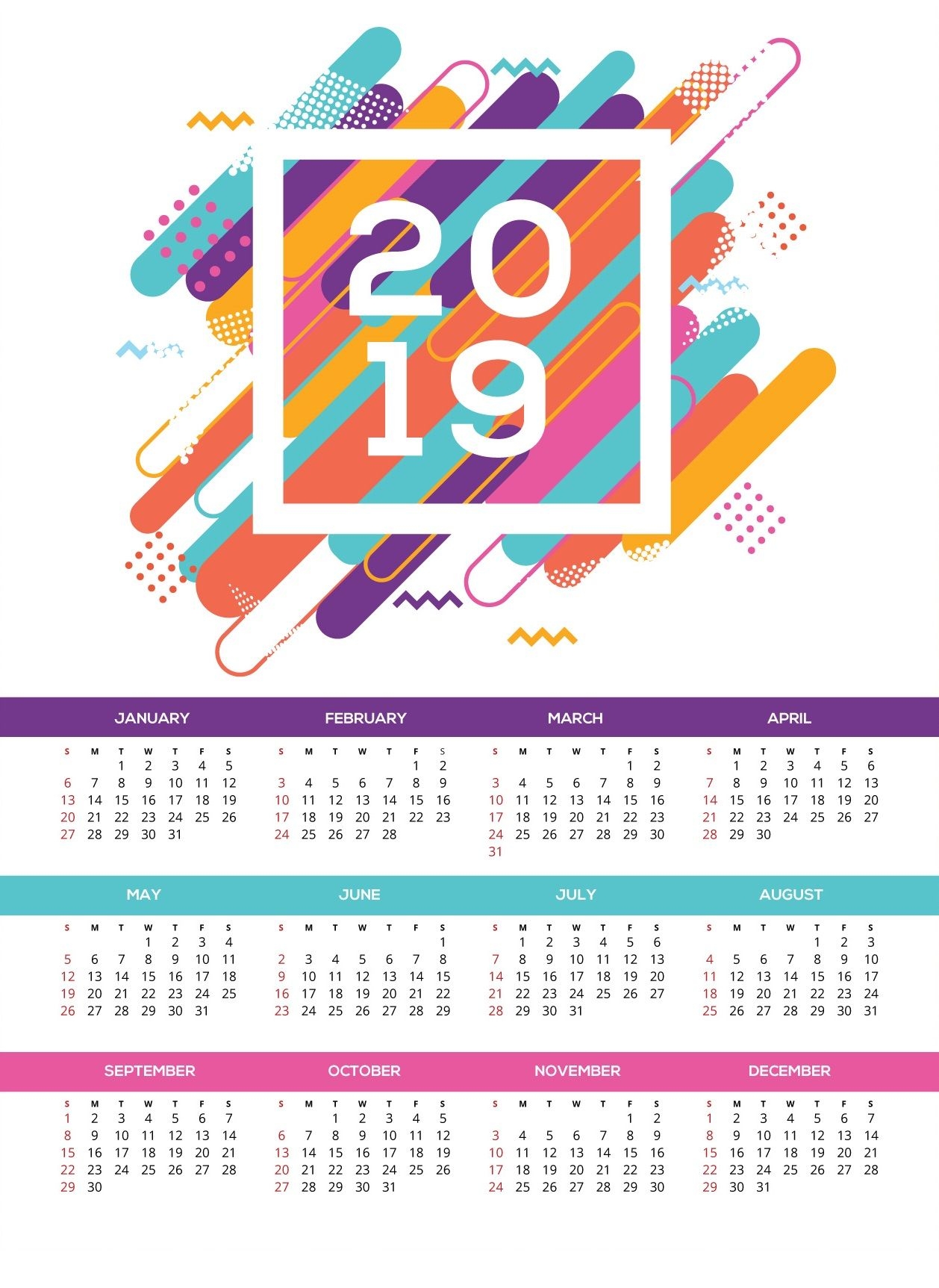2019 Calendar Hd