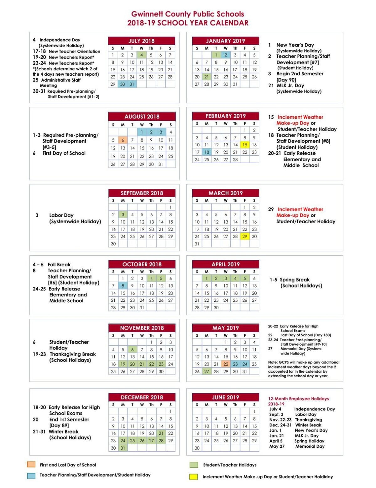 Arizona College Of Nursing Academic Calendar - Minimalist Blank Printable