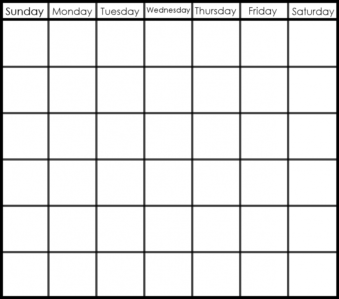 6 Week Printable Calendar Template Blank Calendar Template