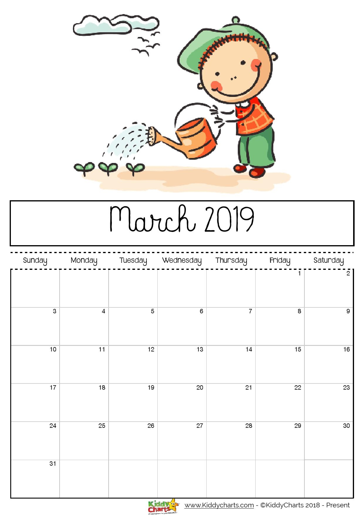 Free Printable 2019 Calendar Print Yours Here Kiddycharts