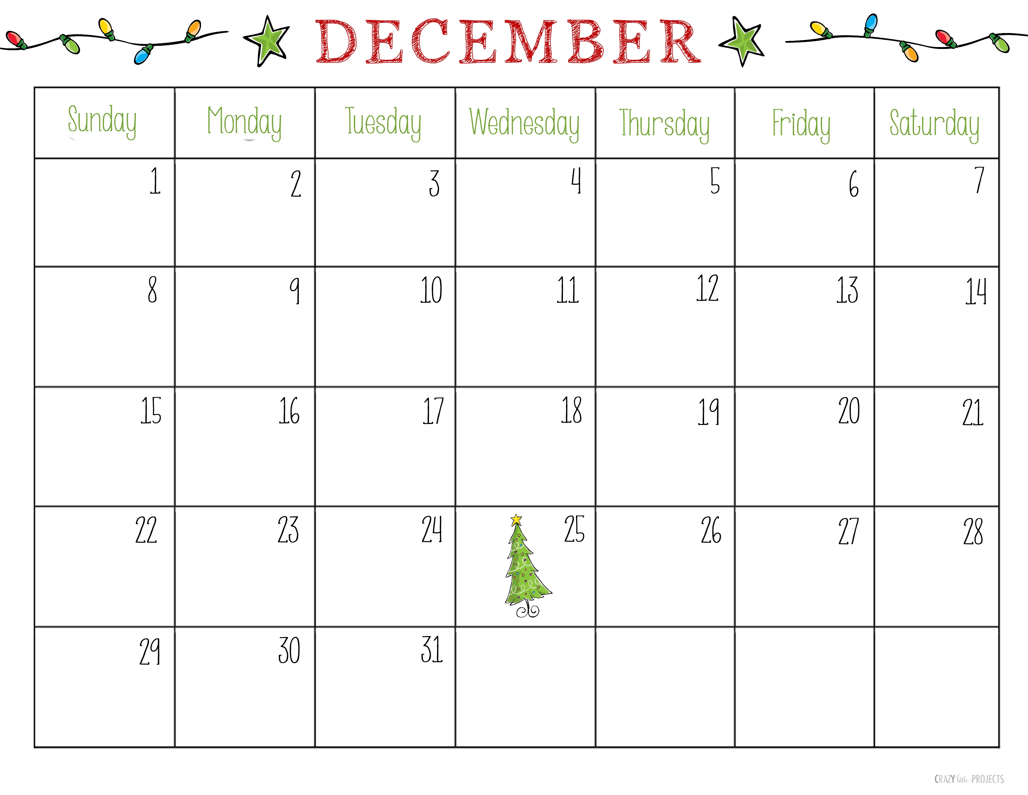 Printable Christmas Calendars