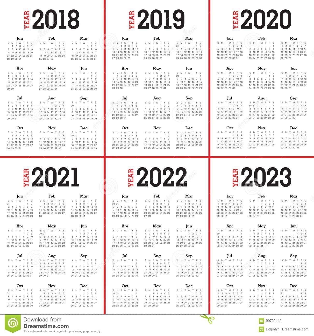 Printable 5 Year Calendar Printable 12 Month Calendar 2018 Uk