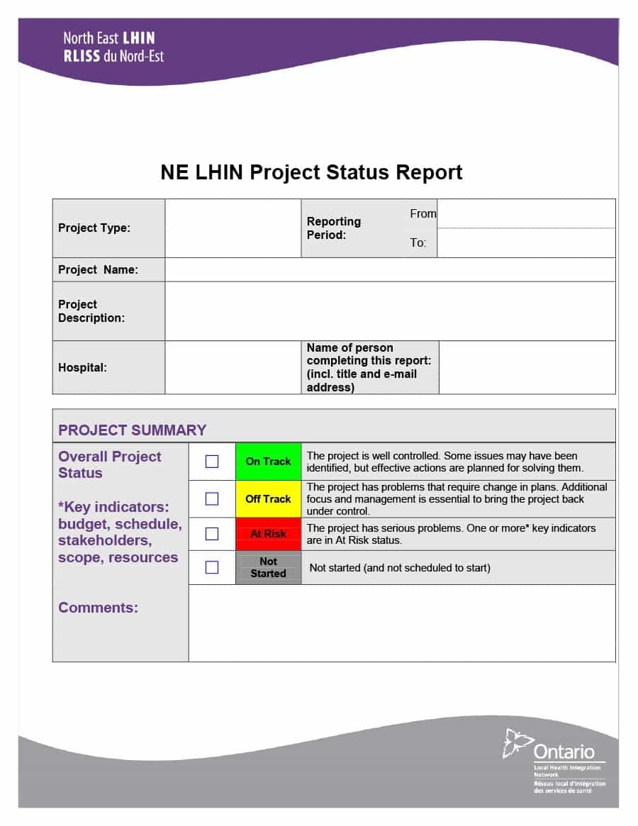40 Project Status Report Templates Word Excel Ppt Template Lab