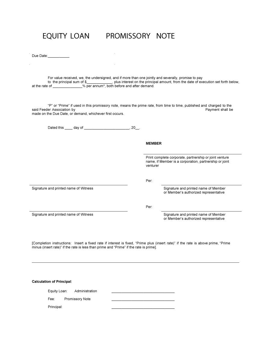 45 Free Promissory Note Templates Forms Word Pdf Template Lab
