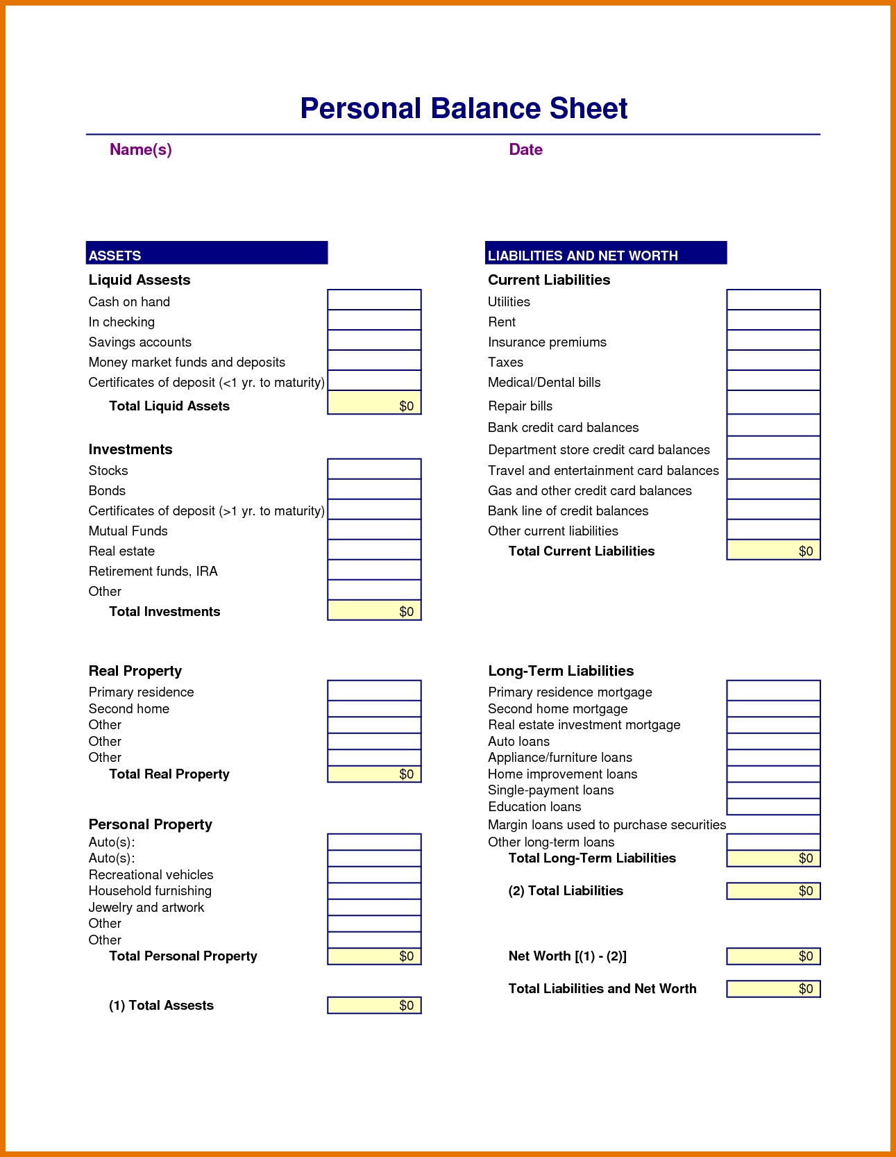 Ideas For Microsoft Balance Sheet Template Also Cover Wosing