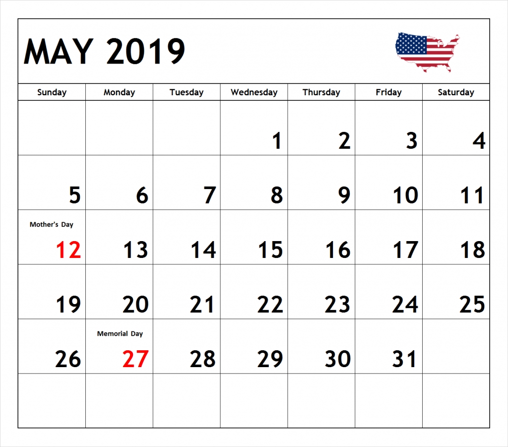 May 2019 Calendar With Holidays Australia May May2019