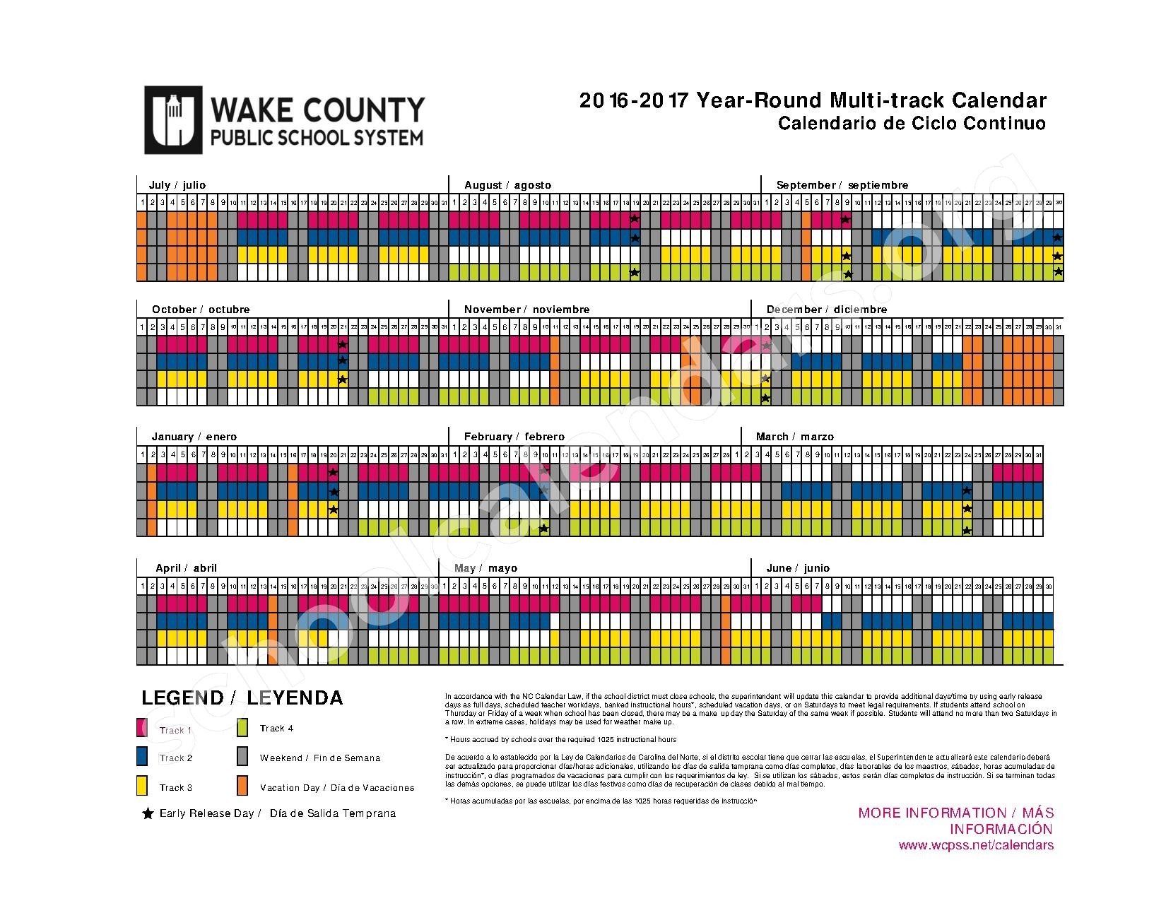Wake County School Calendar 2018 Aigb