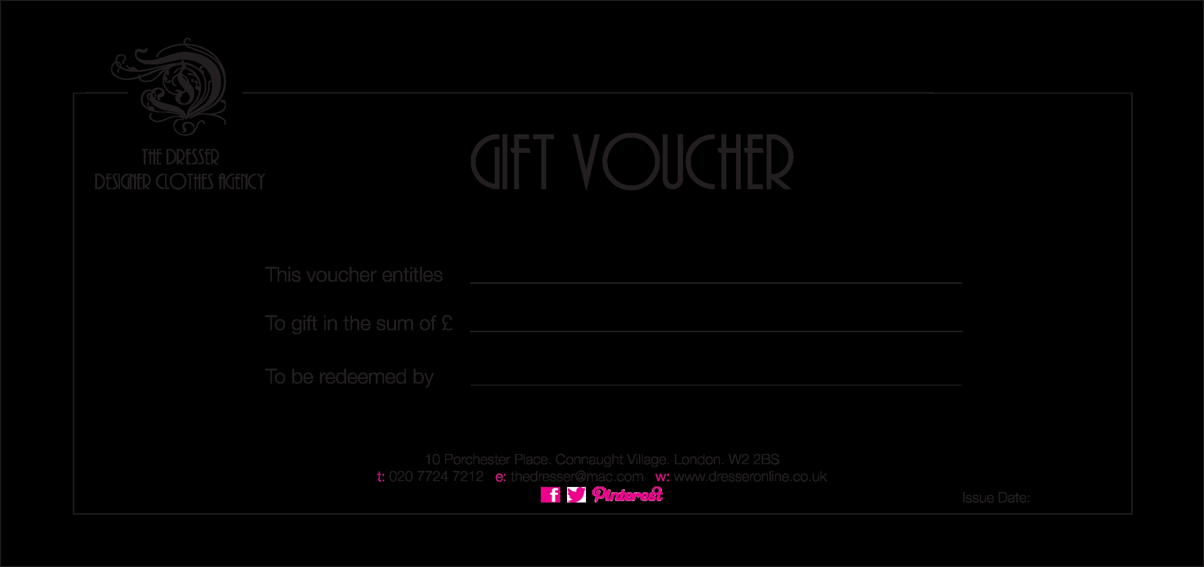 Sample Clothing Voucher Template Free
