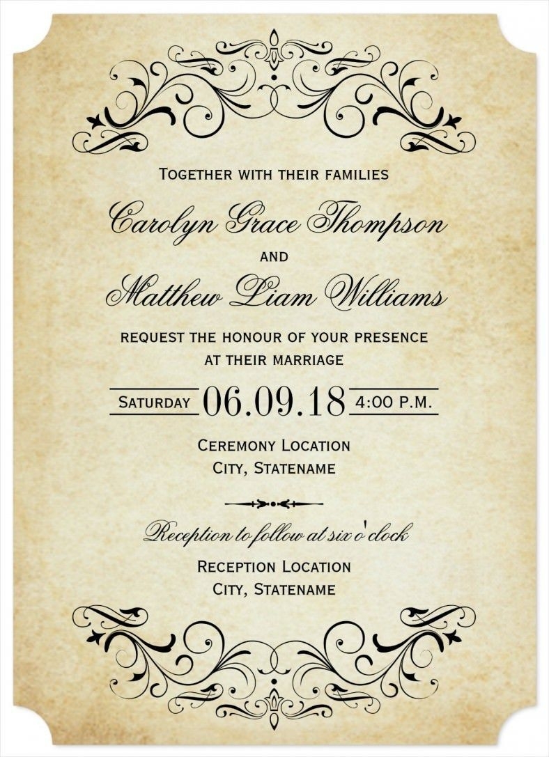 26 Inspired Picture Of Sample Wedding Invitations Diy Wedding