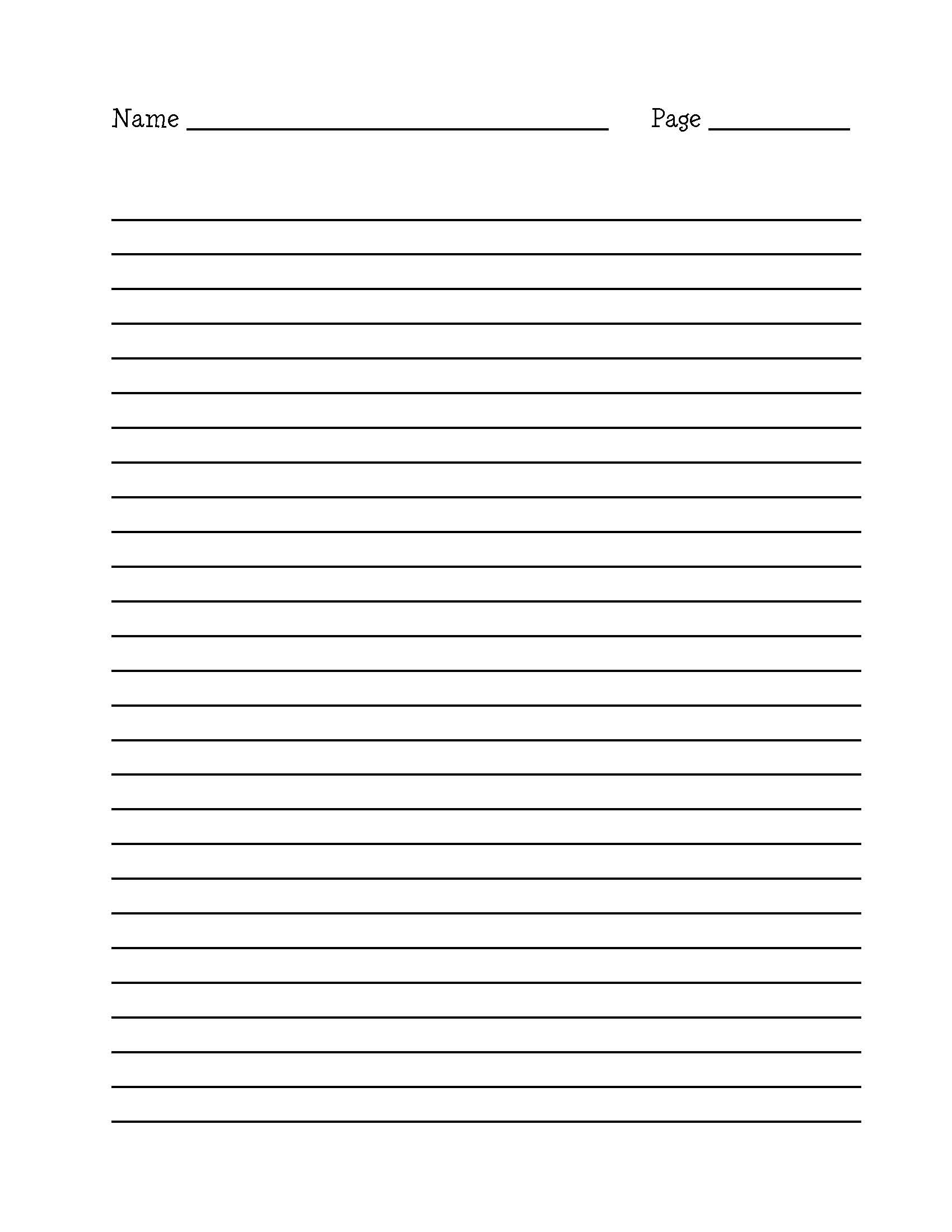A4 Lined Paper Templates Print And Download 15 Templates Table Of