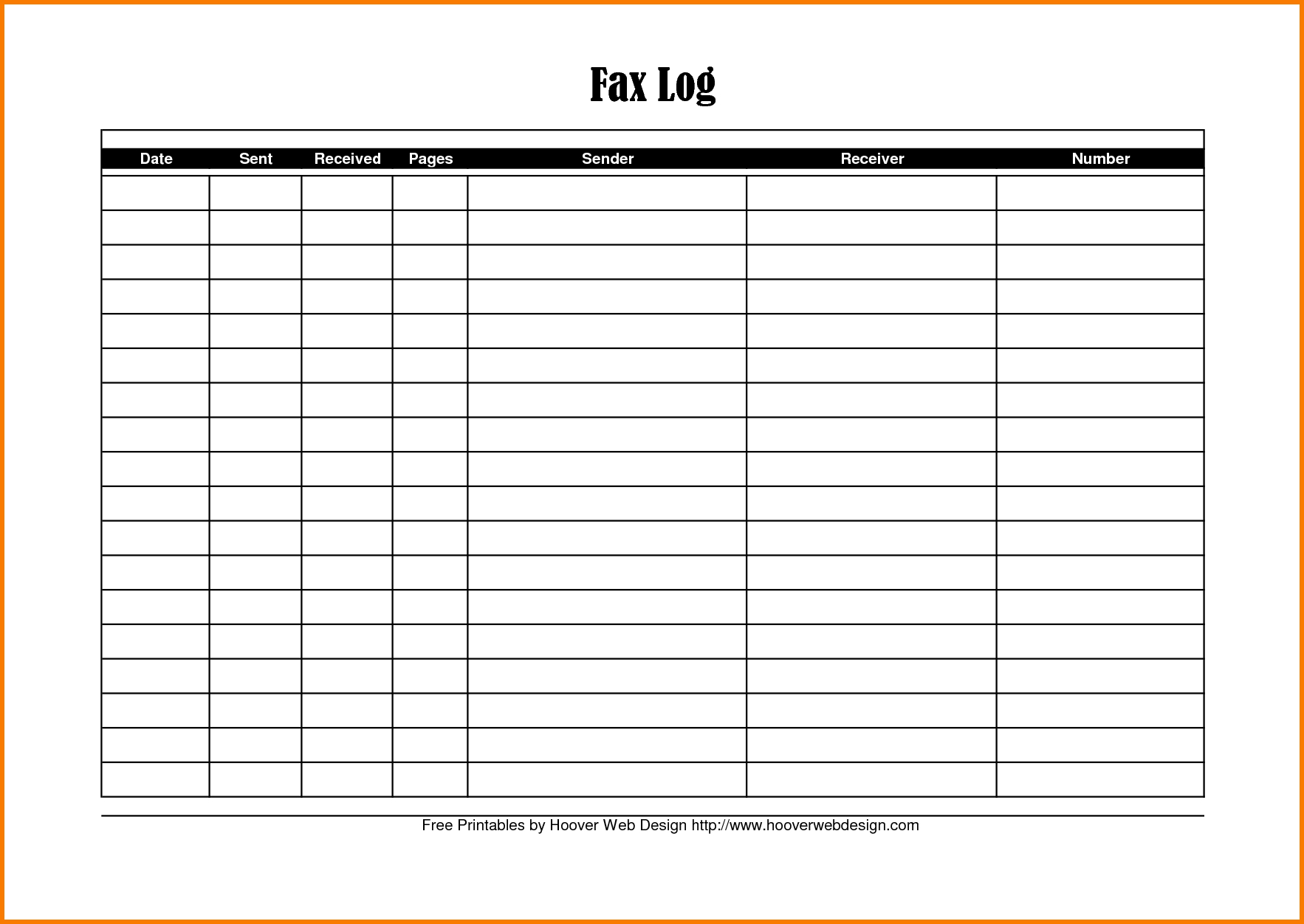 Basic Sign In Sheet Template