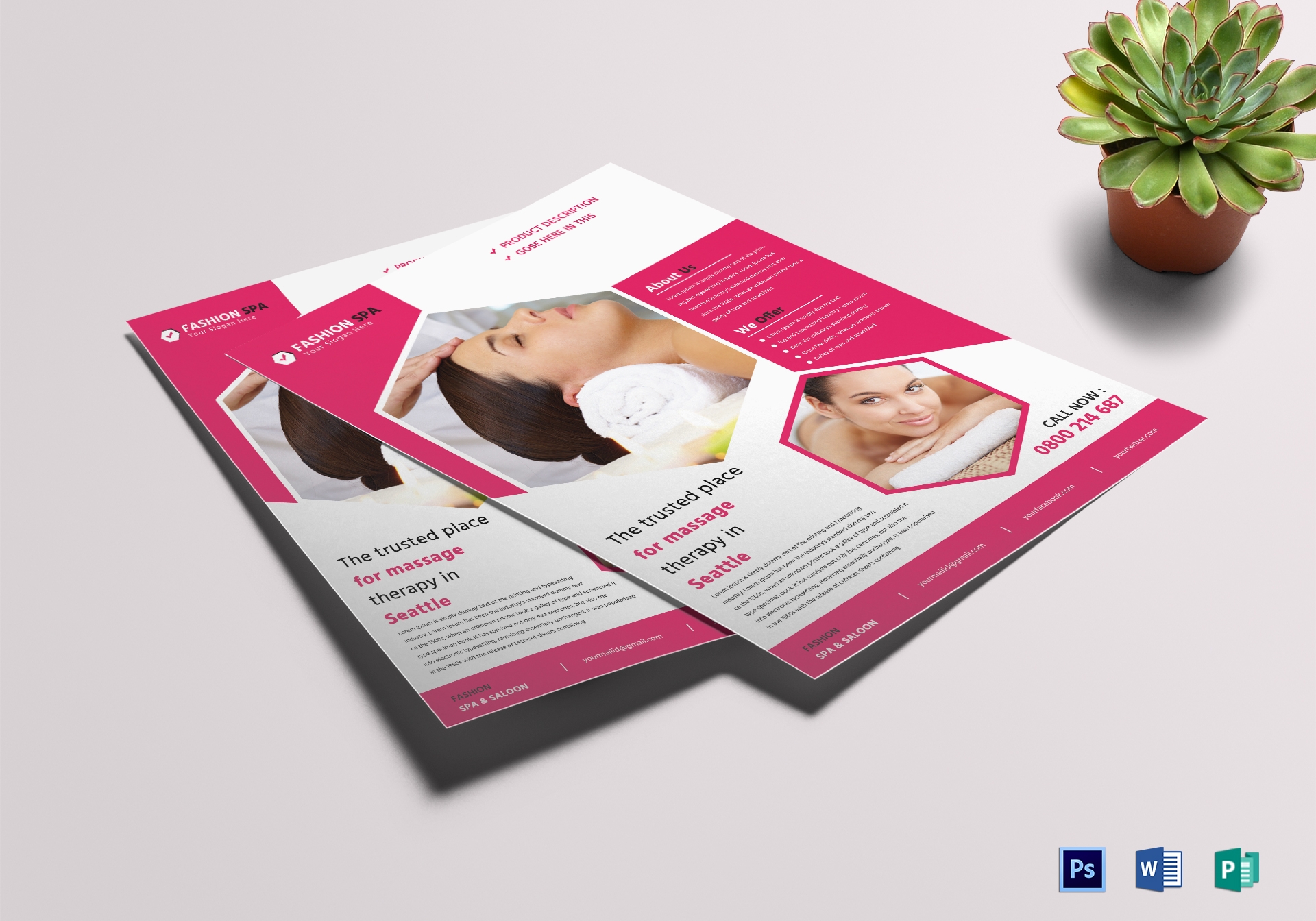 Spa Day Flyer Templates