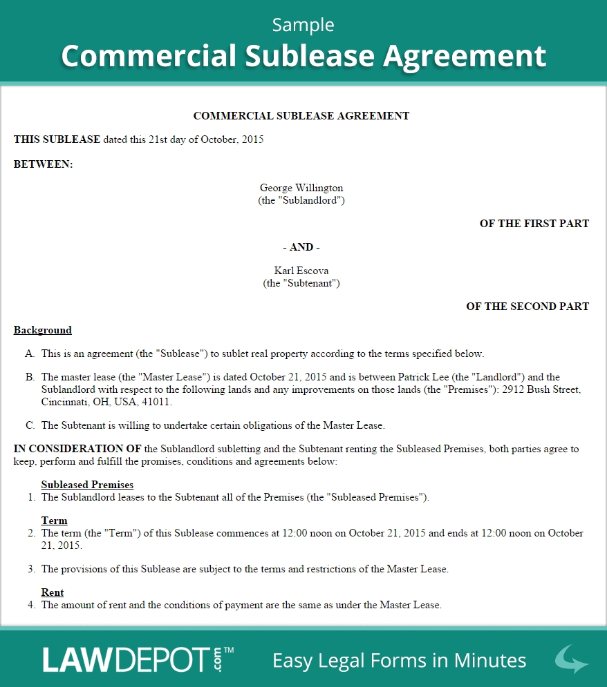 Free Commercial Lease Agreement Template