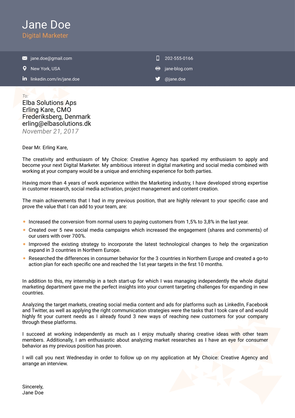 Cover Letter Templates For 2019 Use Land Your Dream Job Now