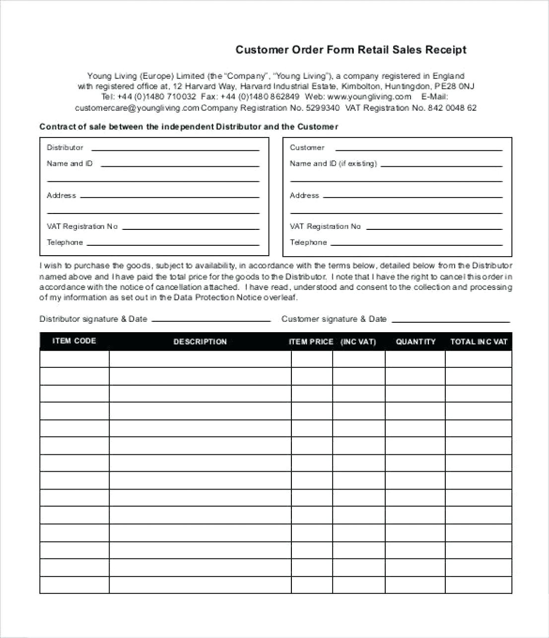 Free Printable Sales Receipt Form Receipts Template