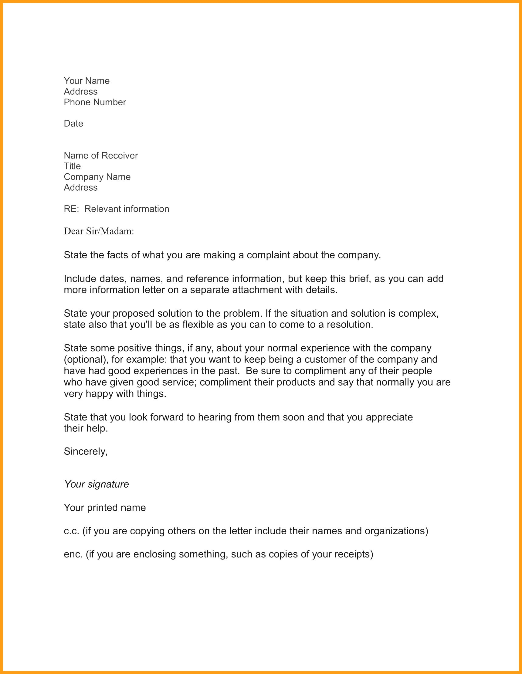 Sample Complaint Letter Bank Poor Service New Reply To Patient