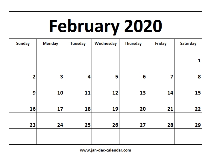 February 2020 Calendar January December Calendar September
