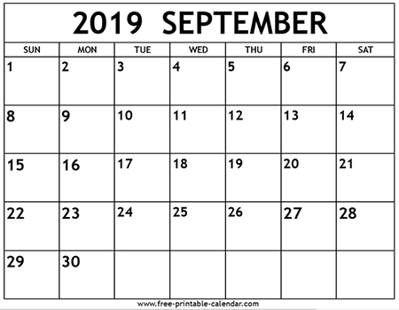 Printable Jul Aug Sep 2019 Calendar