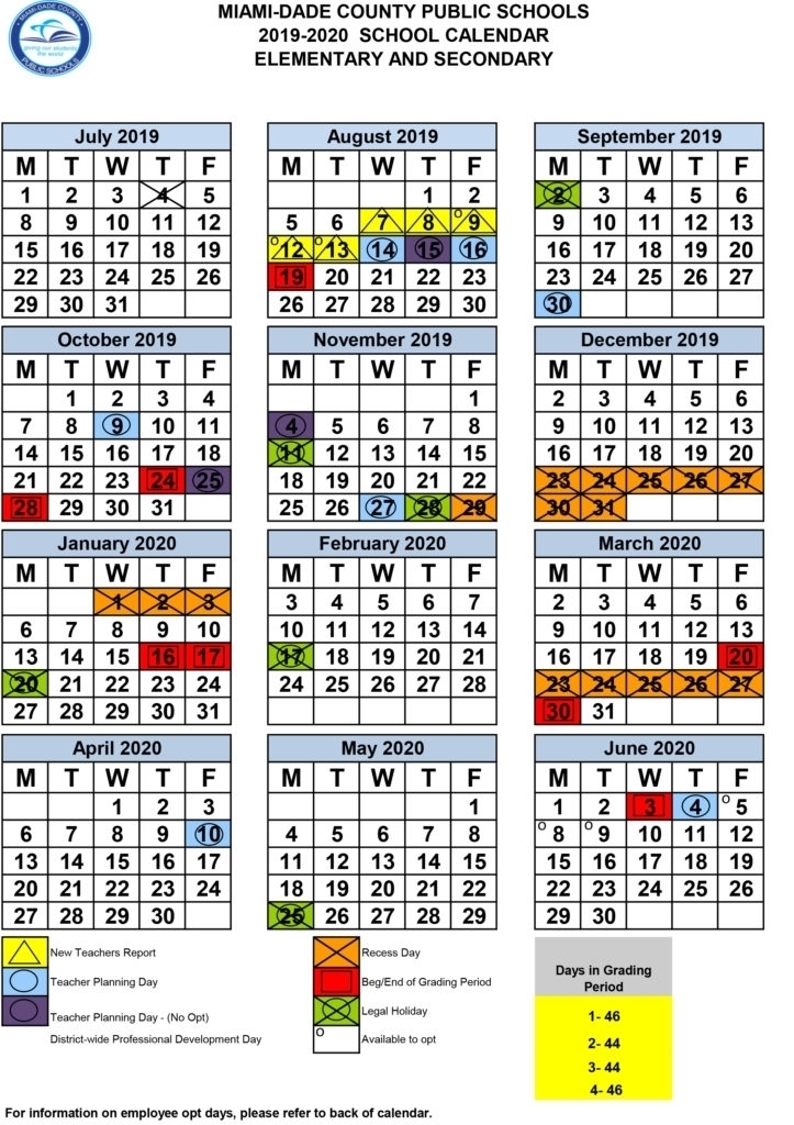 Miami Dade County Calendar 2021 2020 | Qualads