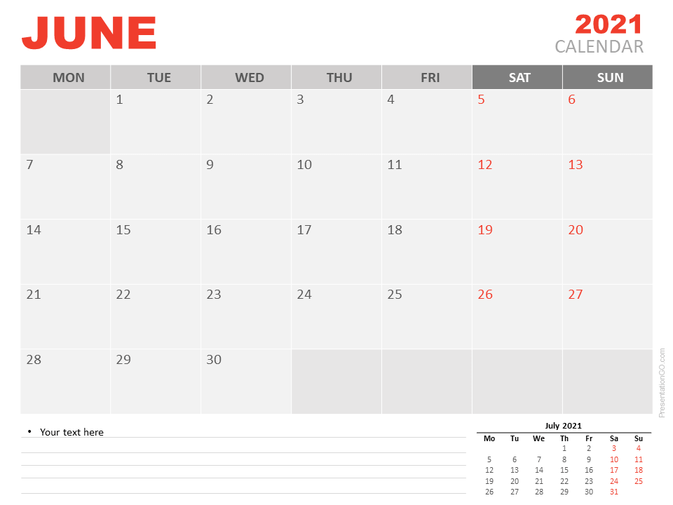 2021 June Calendar png