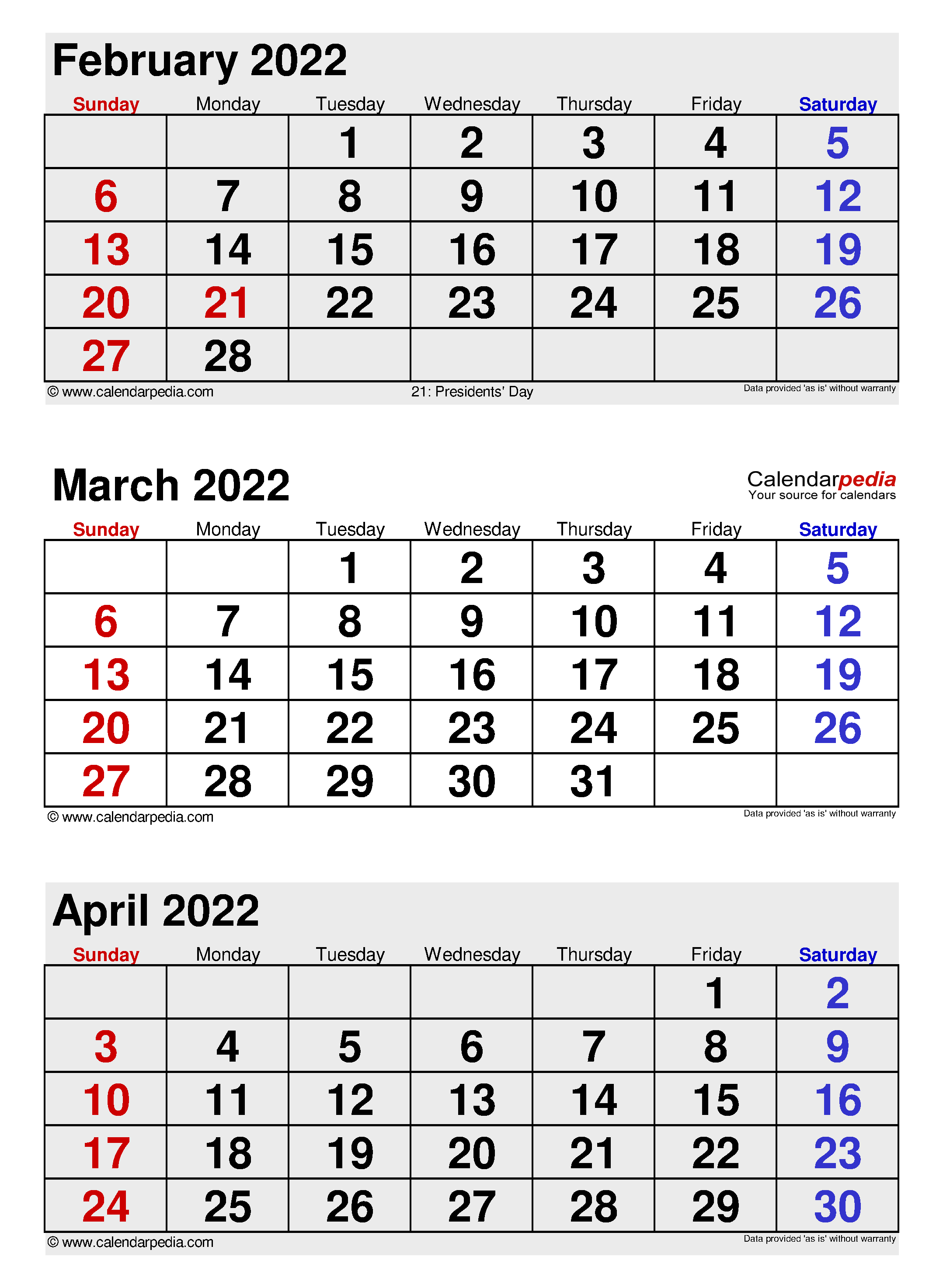 Free Printable Calendar March April 2022