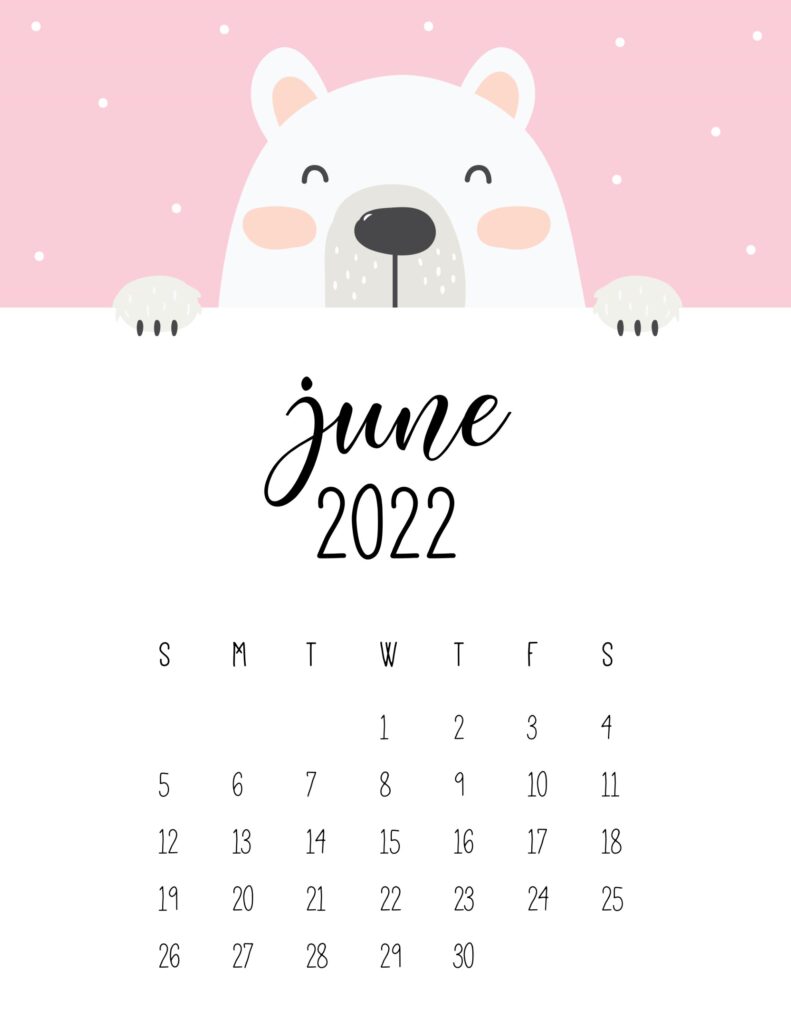 Calendar June 2022 Design