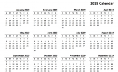 2019 Calendar Amazonaws