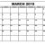 March 2019 Calendar Pdf